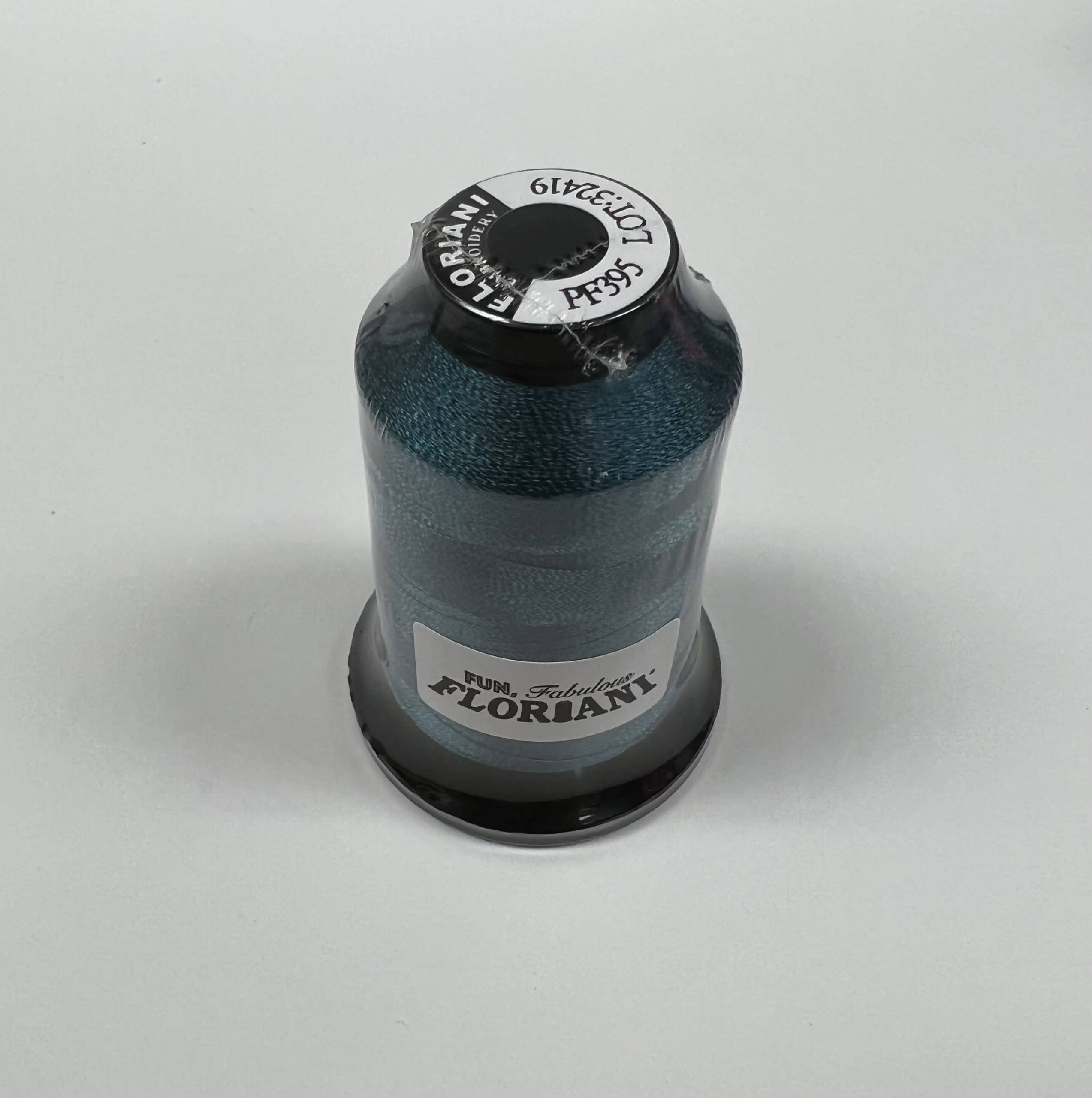 PF0395 - Floriani Embroidery Thread, 1,100yd Spool, Blue Cedar