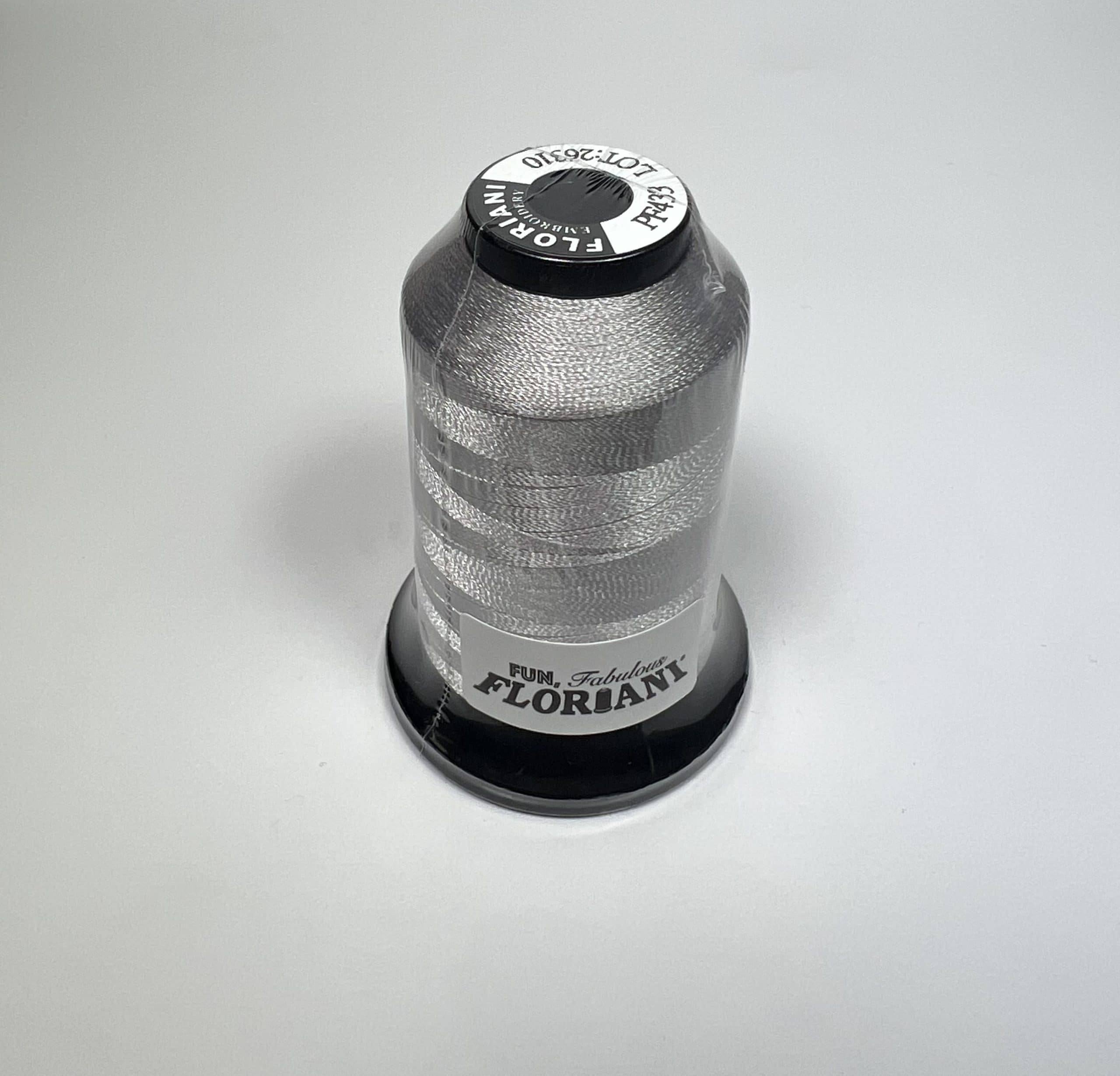 PF0433 - Floriani Embroidery Thread, 1,100yd Spool, Pale Sterling Grey