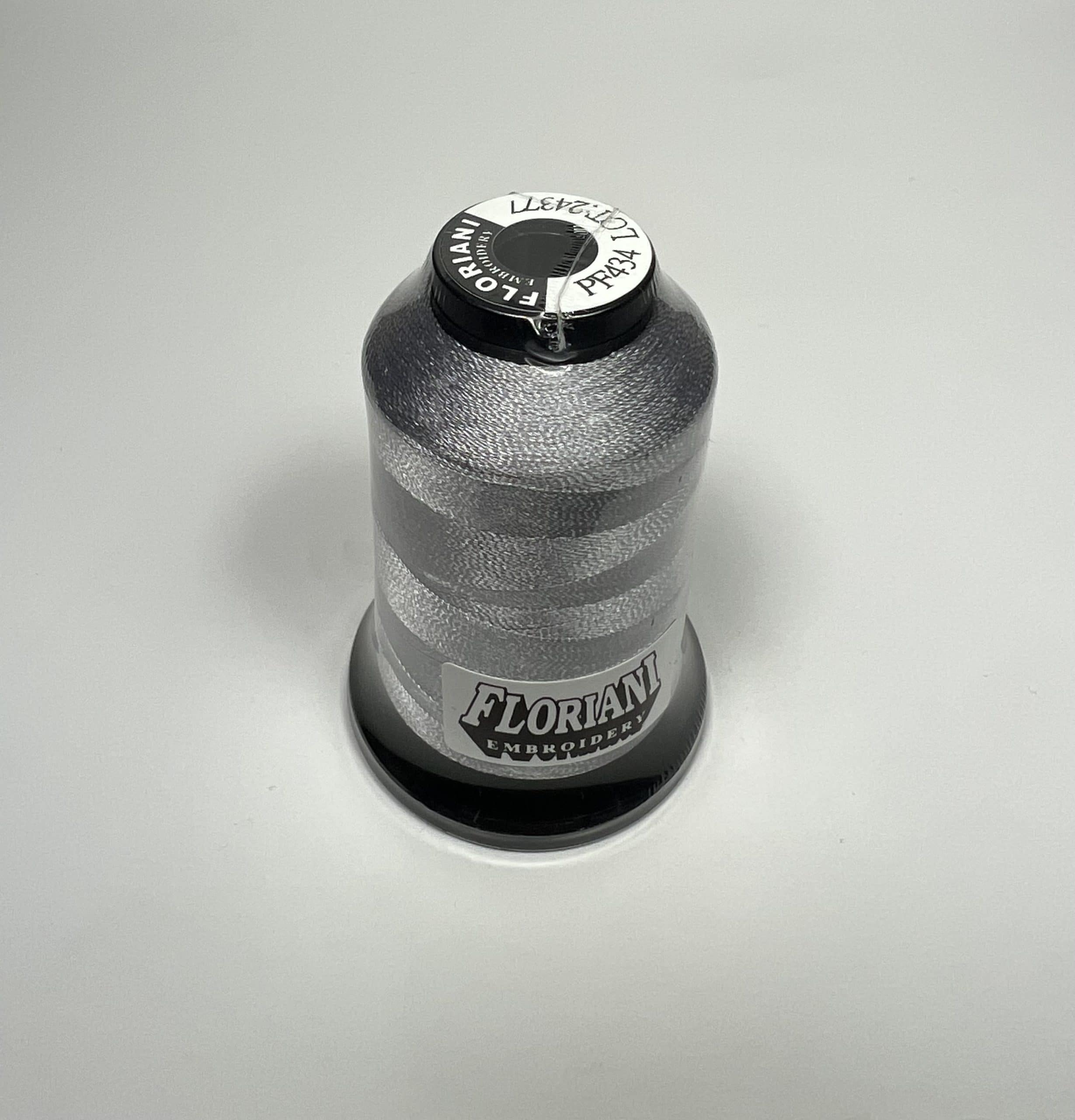 PF0434 - Floriani Embroidery Thread, 1,100yd Spool, Pewter