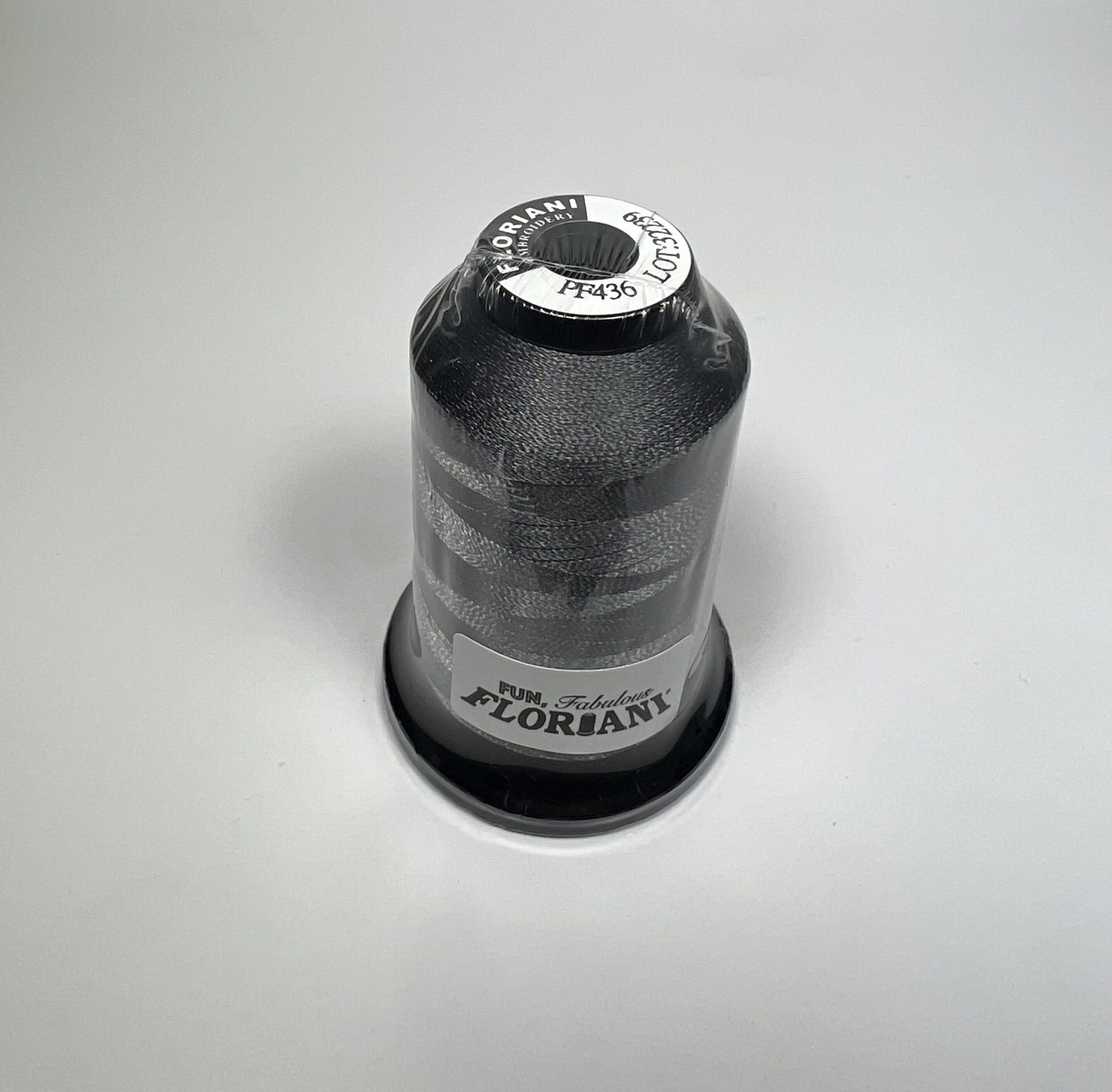 PF0436 - Floriani Embroidery Thread, 1,100yd Spool, Graphite