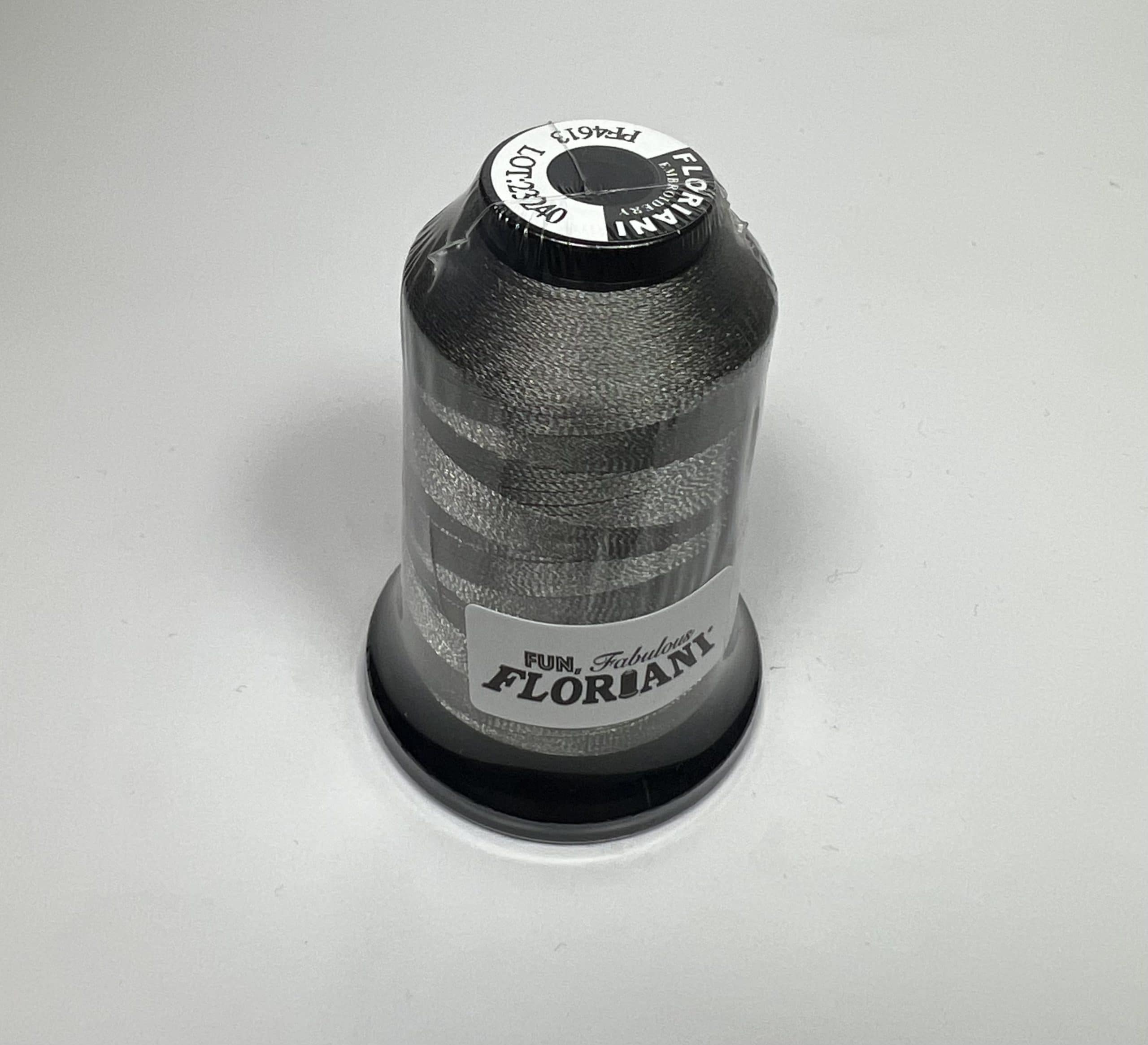 PF4613 - Floriani Embroidery Thread, 1,100yd Spool, Charcoal