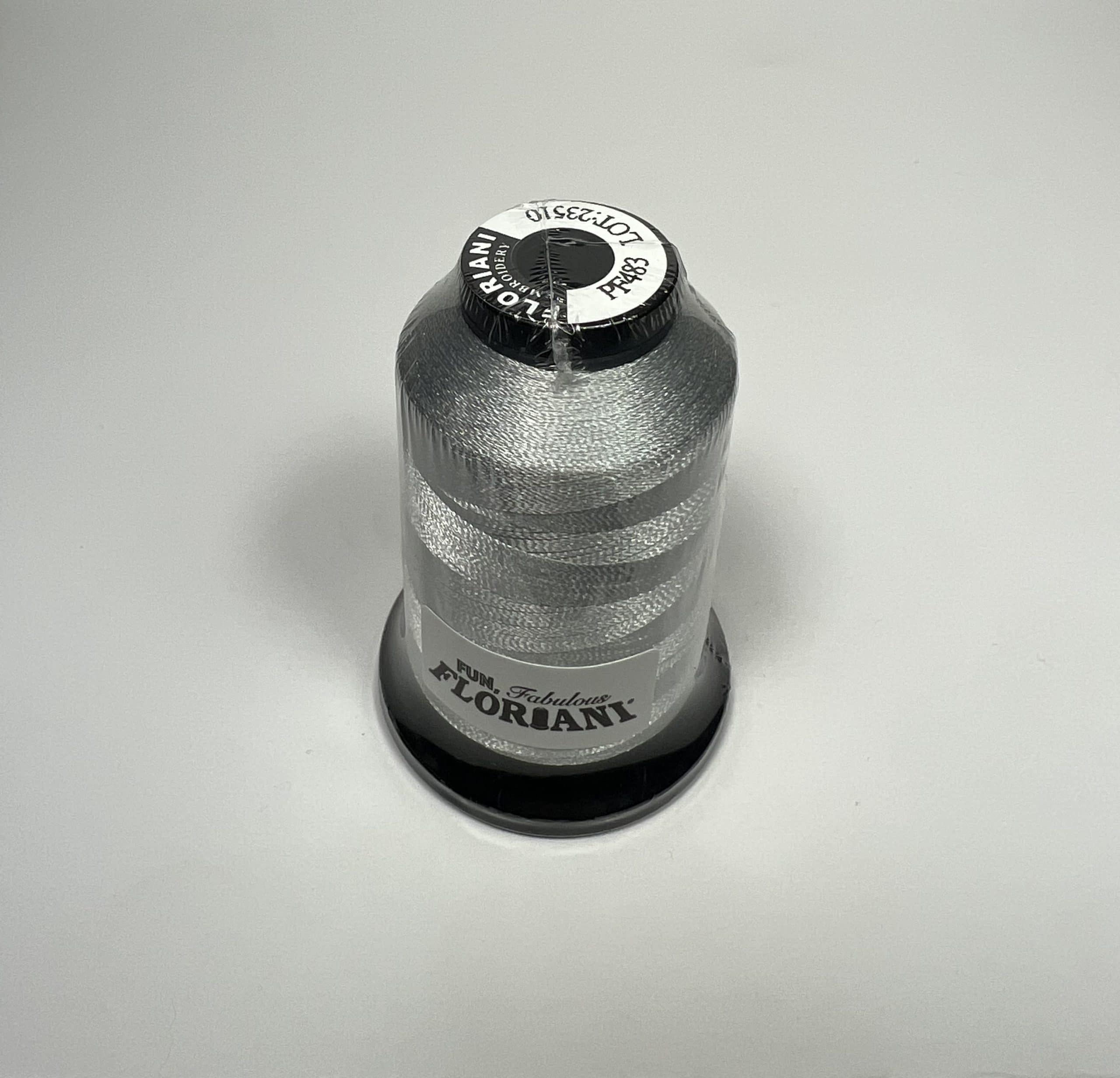 PF0483 - Floriani Embroidery Thread, 1,100yd Spool, Light Gray