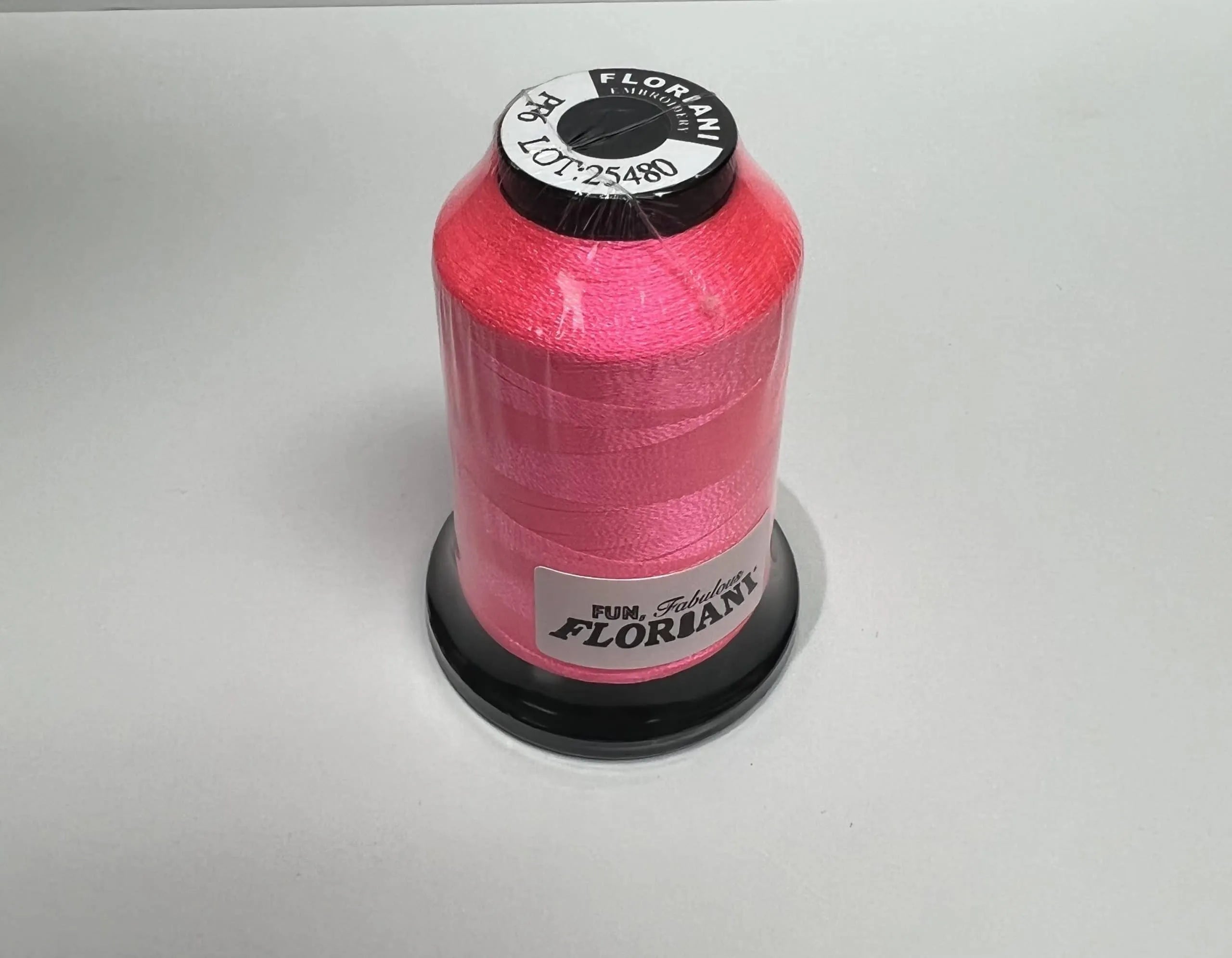 PF0006 - Floriani Embroidery Thread, 1,100yd Spool, Neon Pink