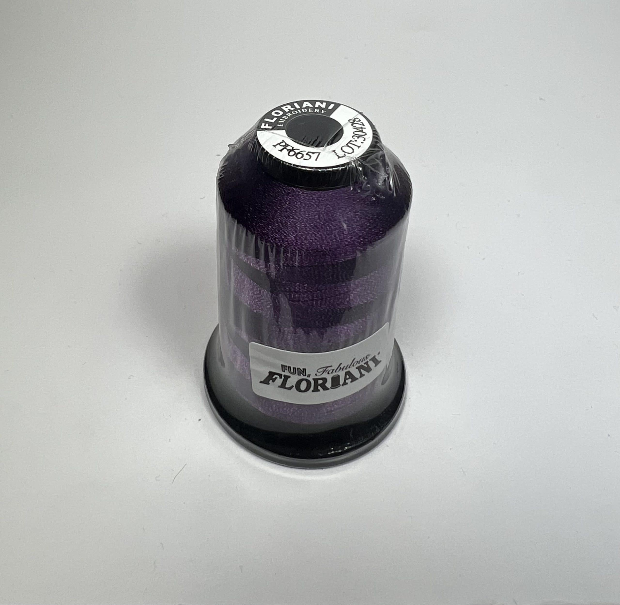 PF6657 - Floriani Embroidery Thread, 1,100yd Spool, Dark Purple