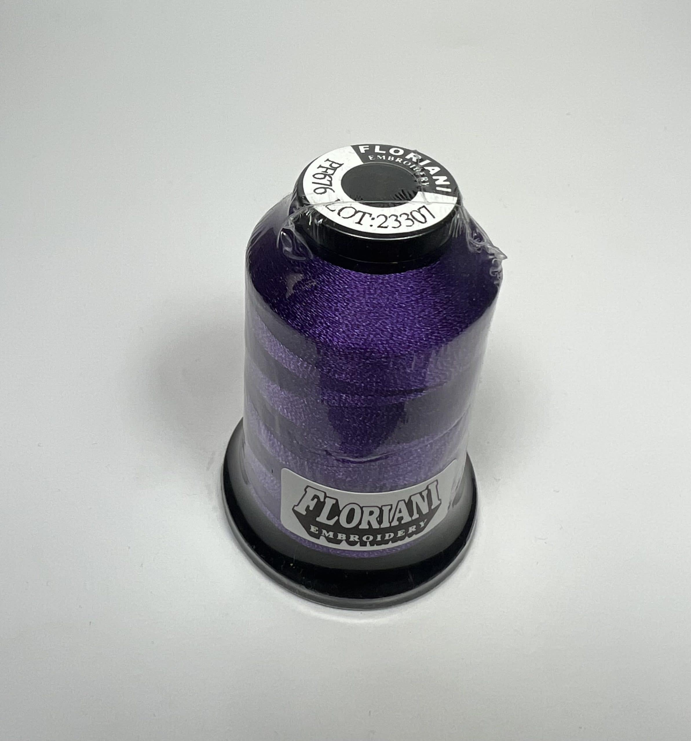 PF0676 - Floriani Embroidery Thread, 1,100yd Spool, Royal Purple