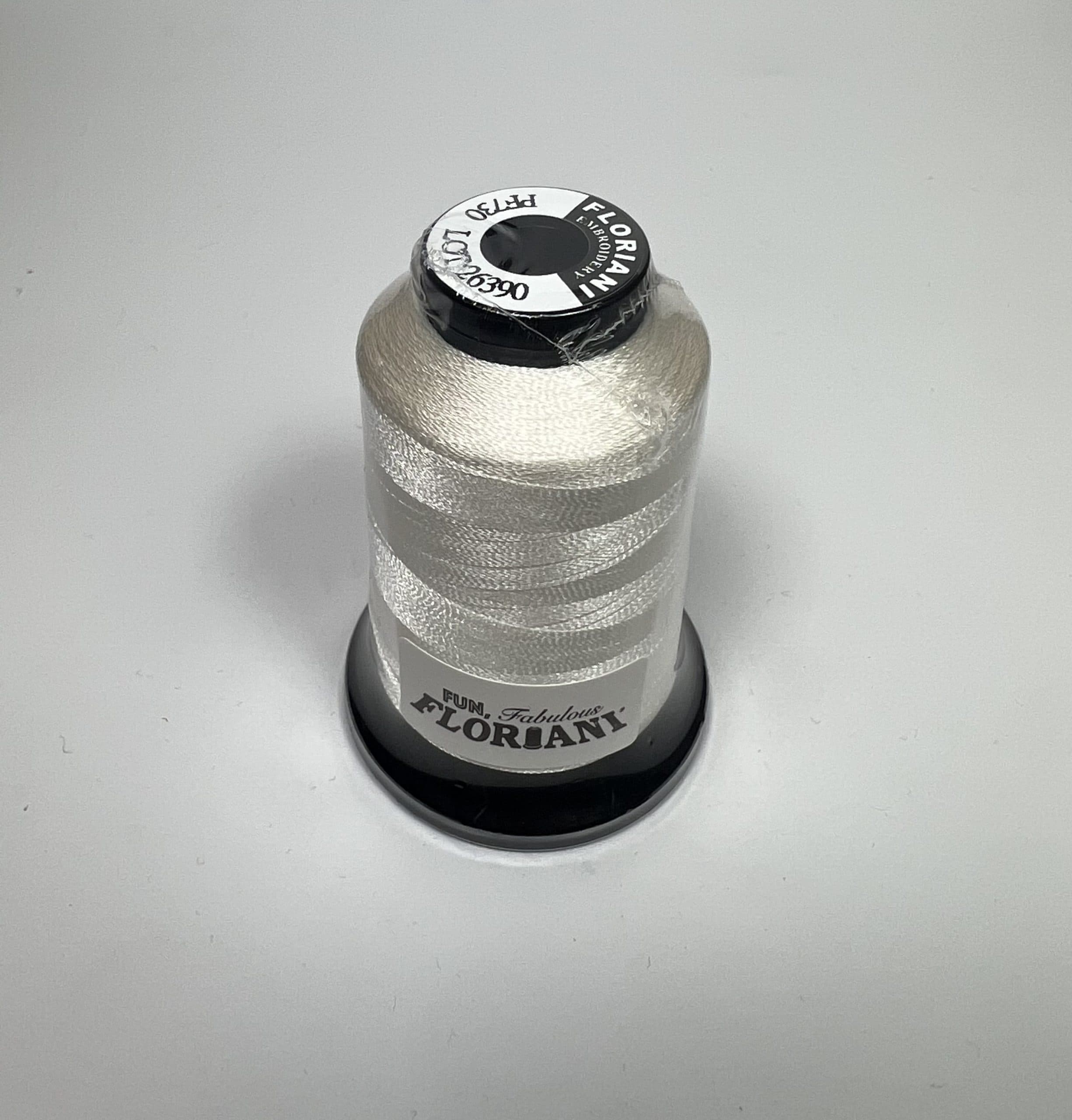 PF0730 - Floriani Embroidery Thread, 1,100yd Spool, Off White
