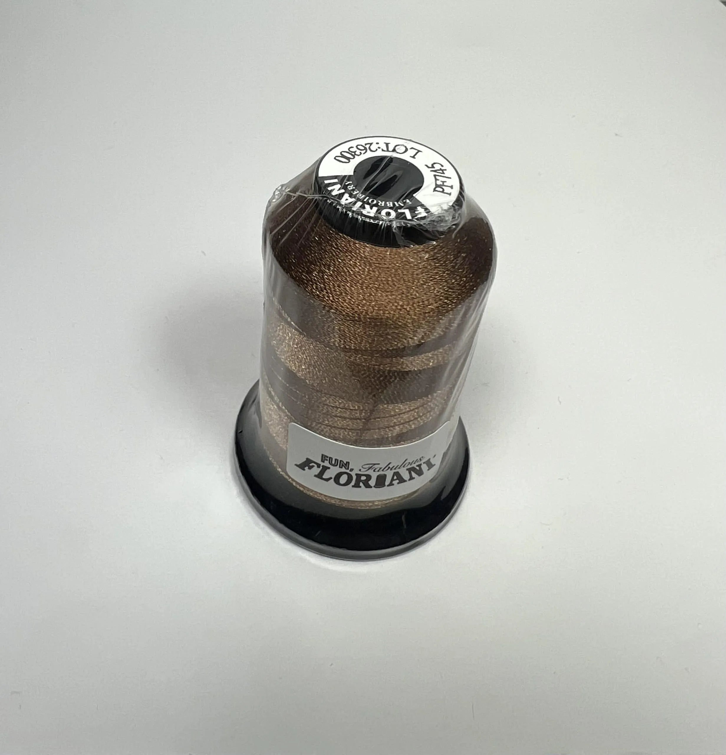 PF0745 - Floriani Embroidery Thread, 1,100yd Spool, Harvest Brown