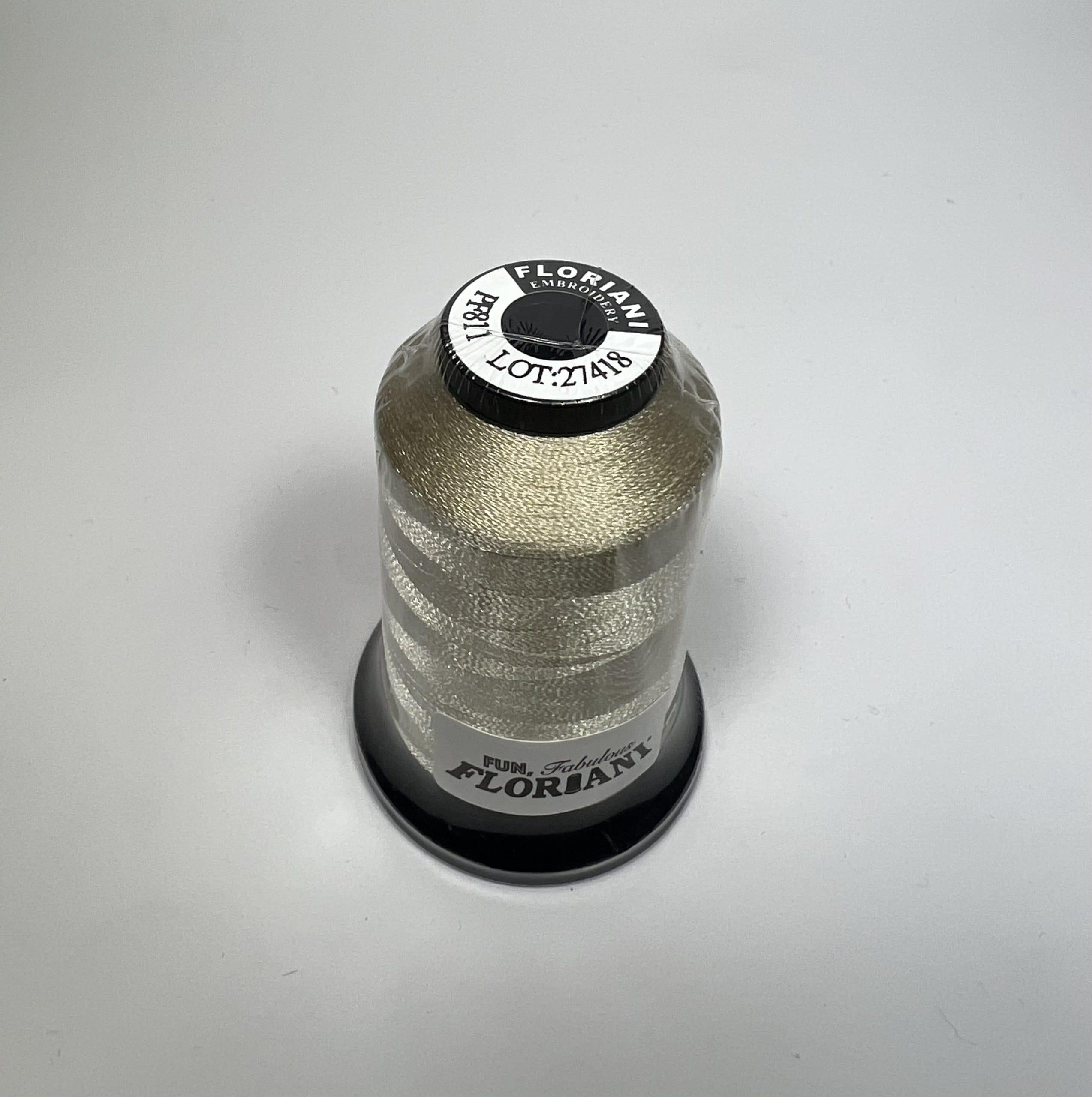 PF0811 - Floriani Embroidery Thread, 1,100yd Spool, Angora White