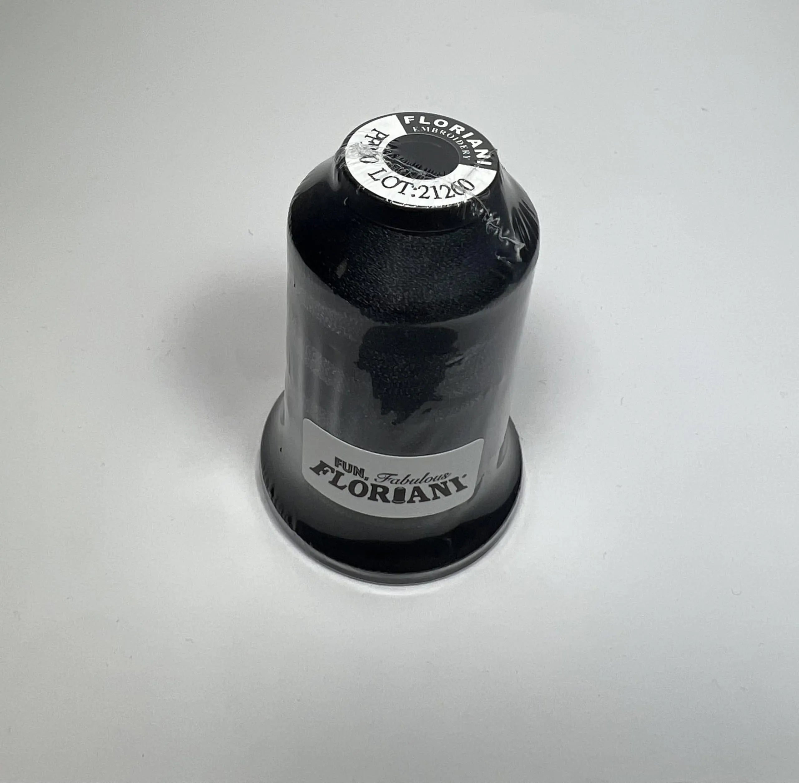 PF0900 - Floriani Embroidery Thread, 1,100yd Spool, Black SB Black