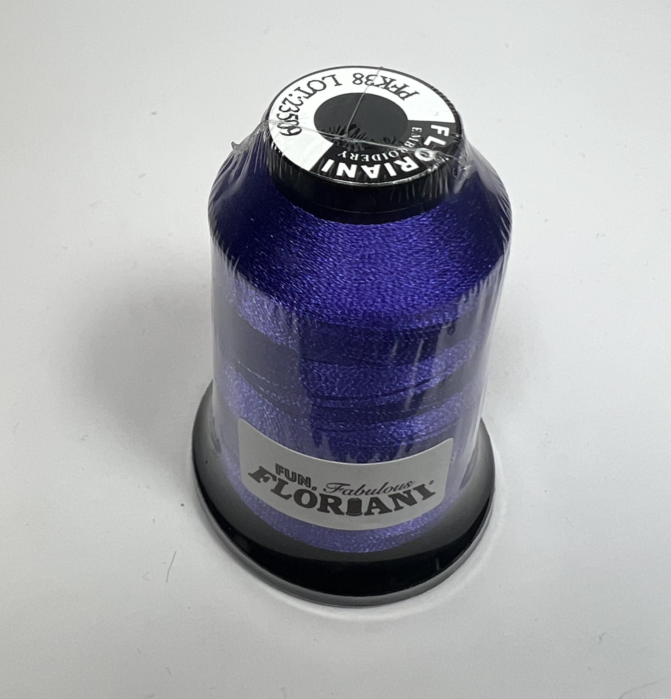 PFK38 - Floriani Embroidery Thread, 1,100yd Spool, Violet Purple