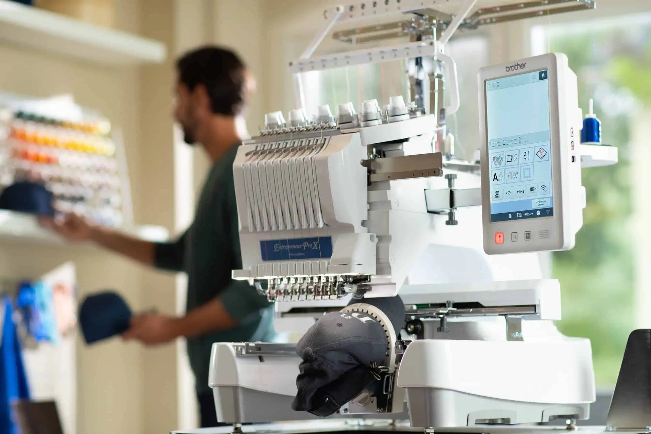 PR1055X 10 Needle Home Embroidery Machine