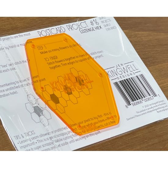 Postcard Project No 16 – Lozenge Hex