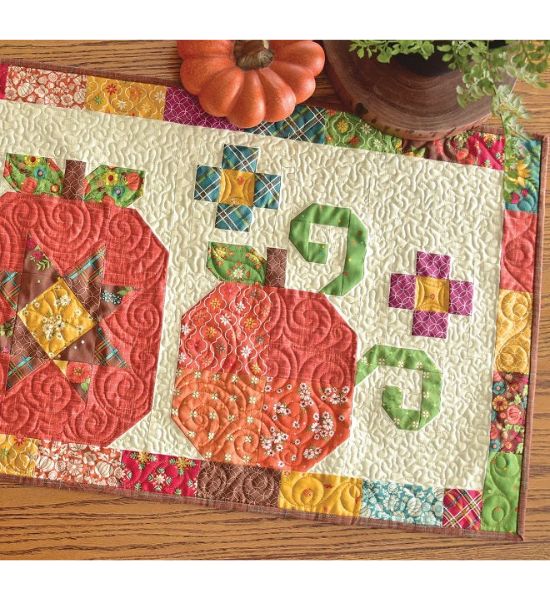 Pumpkin Trio Table Runner Kit by Anka’s Treasures