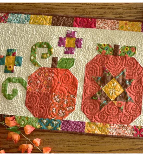 Pumpkin Trio Table Runner Kit by Anka’s Treasures