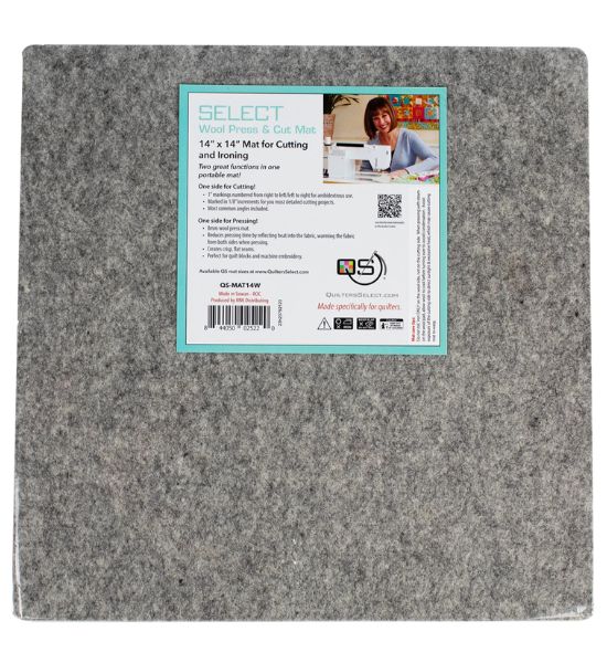 Quilter's Select Cutting Mat and Wool Pressing Pad – 14" x 14