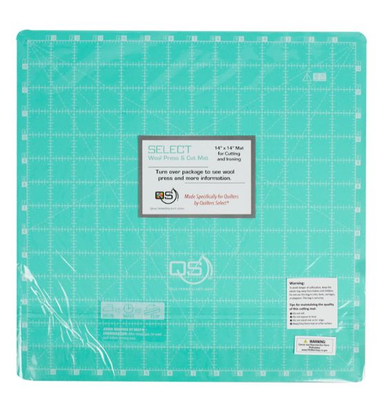Quilter's Select Cutting Mat and Wool Pressing Pad – 14" x 14