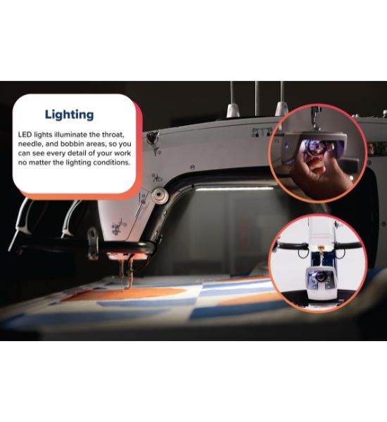 Grace Q’nique 16X — Midarm Quilting Machine with Regulated Stitching