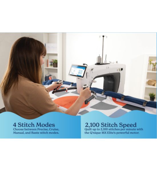 Grace Q’nique 16X Elite — 16" Midarm Quilting Machine