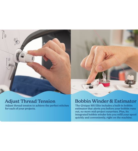 Grace Q’nique 16X Elite — 16" Midarm Quilting Machine