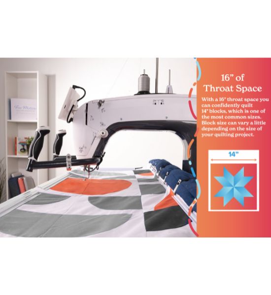 Grace Q’nique 16X Elite — 16" Midarm Quilting Machine