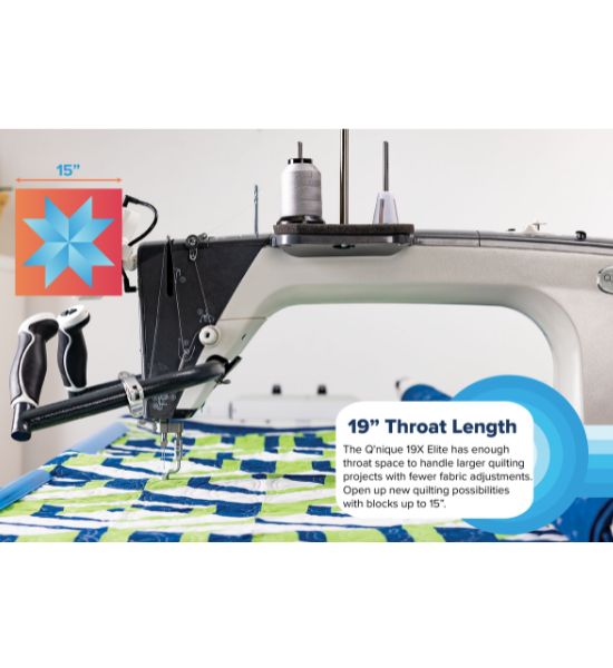 Grace Q’nique 19X — 19" Longarm Quilting Machine