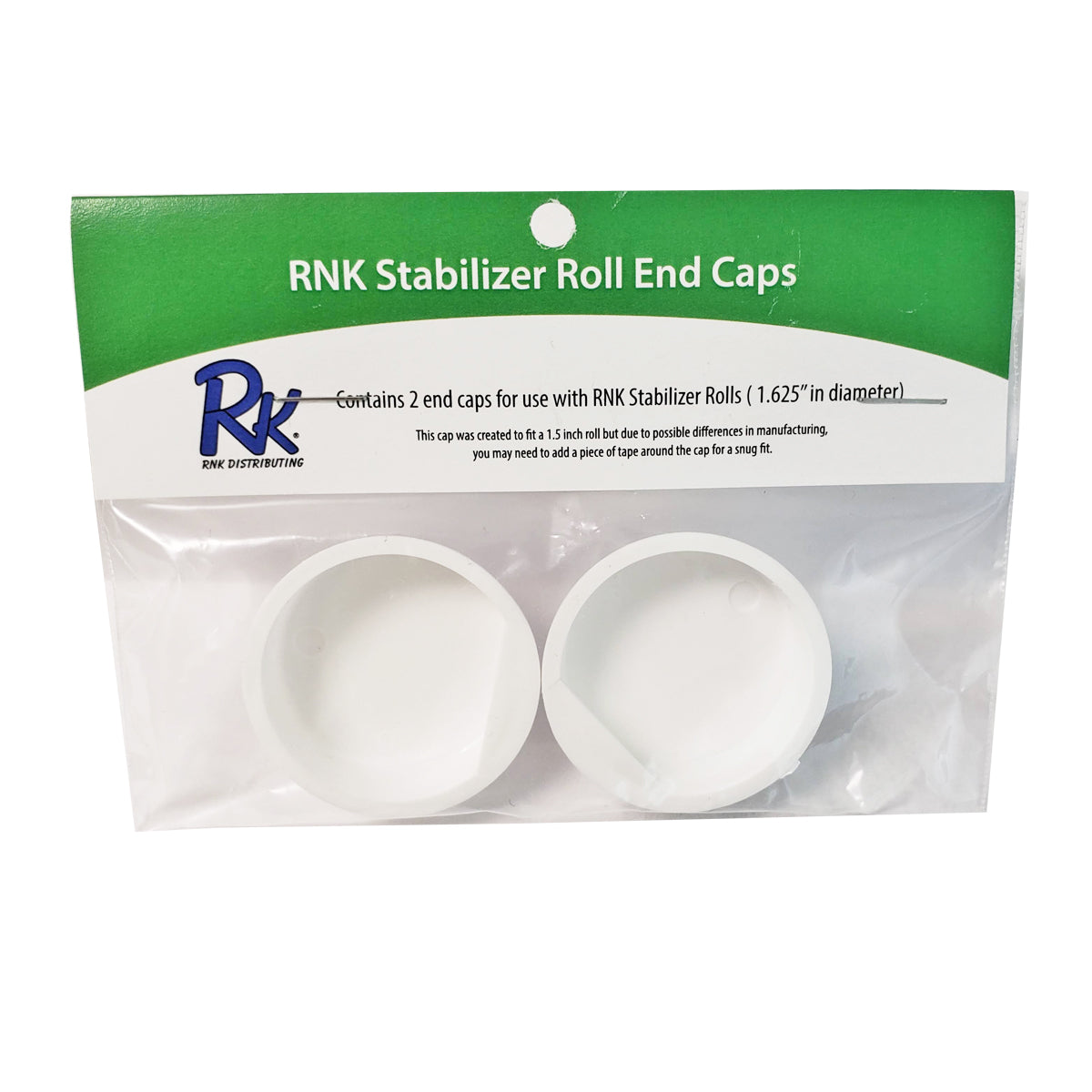 1.5" WHITE STABILIZER CAPS (2 PK)