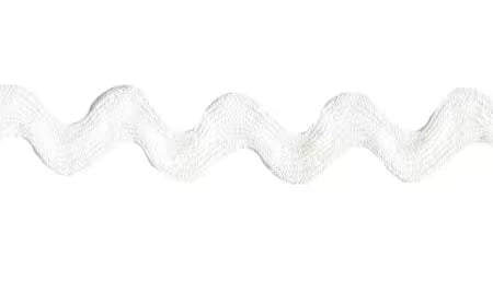 3/8in Cotton Ric Rac 27.5 yds White