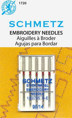 Schmetz Embroidery 5pk sz14/90