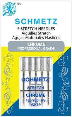 Schmetz Chrome Stretch 90/14 Carded 5 Pack