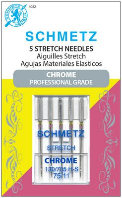 Schmetz Chrome Stretch 90/14 Carded 5 Pack