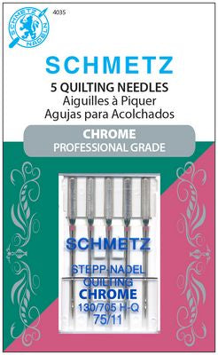 Schmetz Chrome Quilting Needles