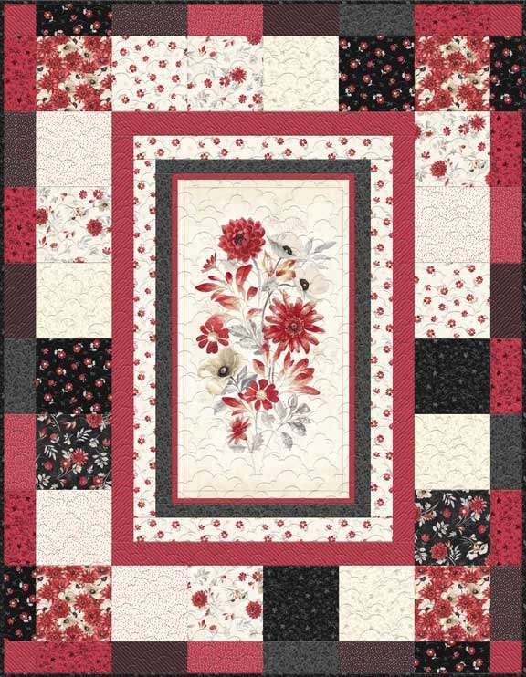 SCARLET DREAMS 10'SQUARES 42 PIECES
