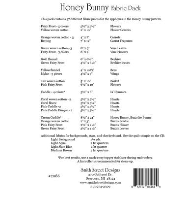 Honey Bunny Fabric Pack Pattern