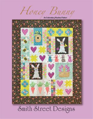 Honey Bunny Embroidery Machine Pattern