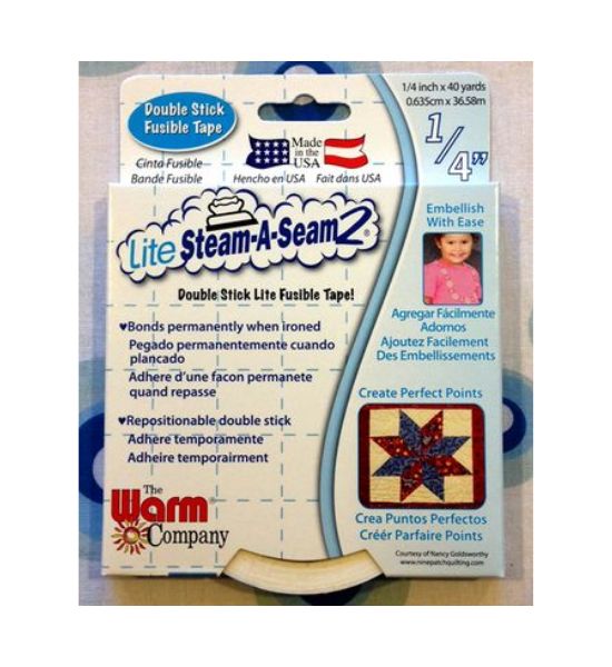 Lite Steam-A-Seam 2, 1/4" x 40yds