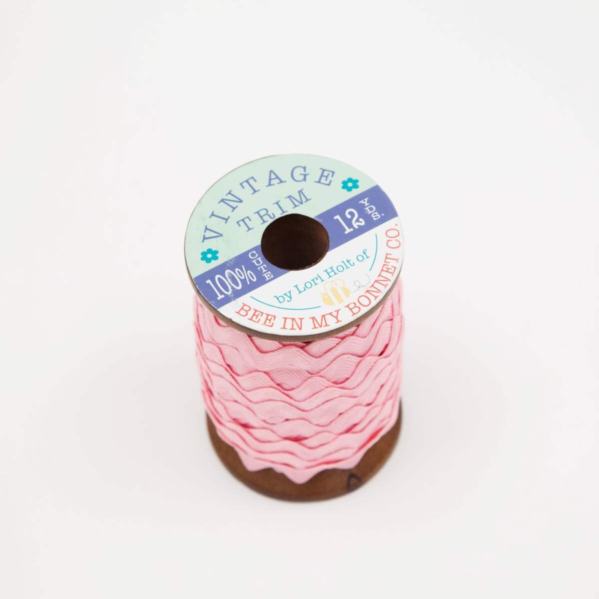 Lori Holt Vintage Trim Large Peony Wooden Spool