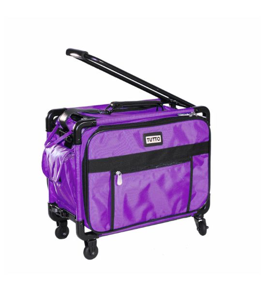 Tutto Sewing Machine Case on Wheels- Purple