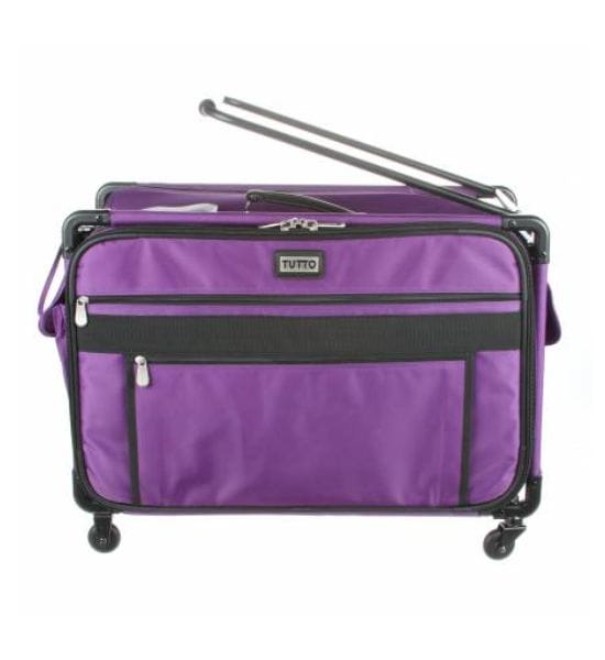 Tutto Sewing Machine Case on Wheels- Purple