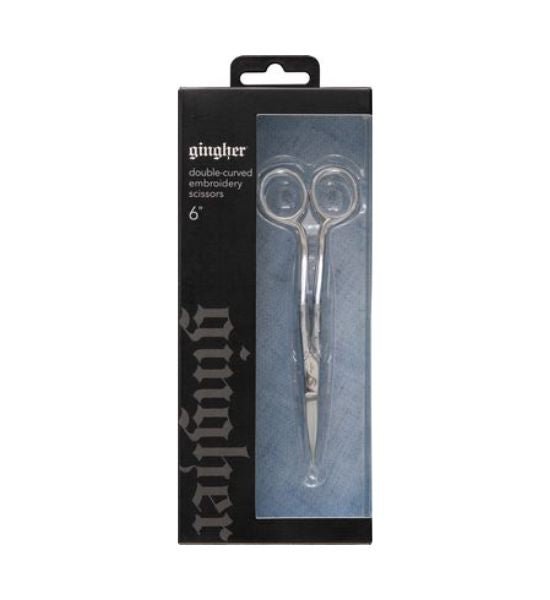Gingher 6" Double Curved Embroidery Scissors
