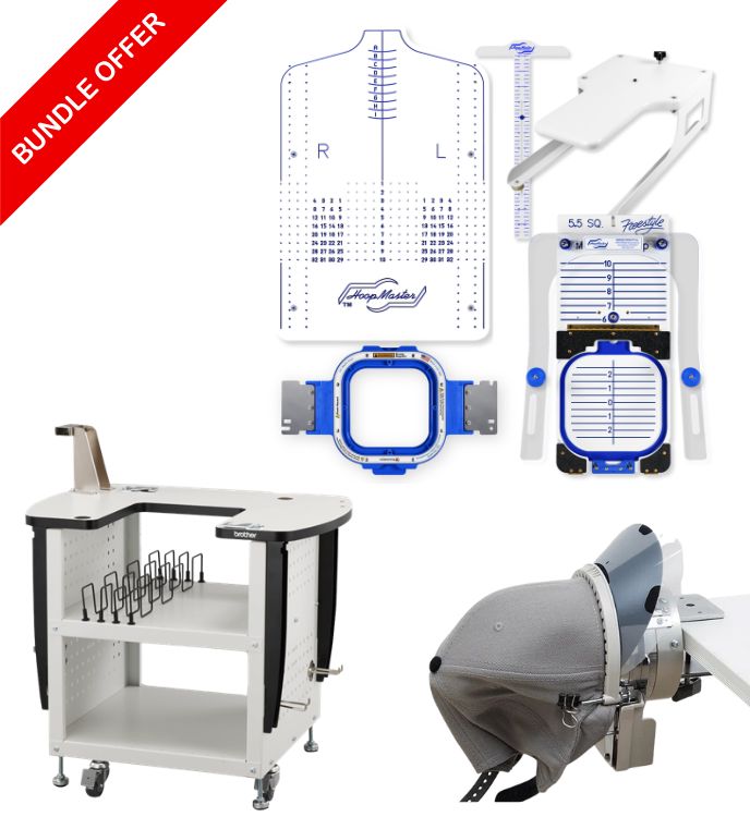 PR1055X 10 Needle Home Embroidery Machine With FREE Bundle!