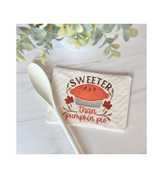 Sweeter Than Pumpkin Pie Mug Rug