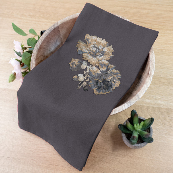 TEA TOWEL GRAY 20X28" 2/PK"