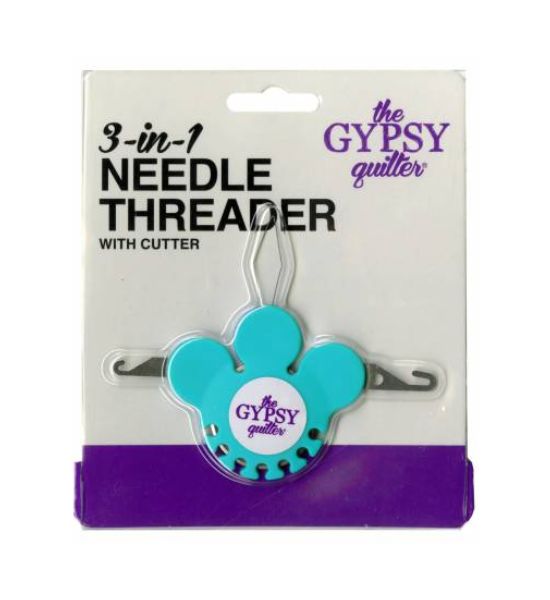The Gypsy Quilter 3 In 1 Needle Threader with Cutter