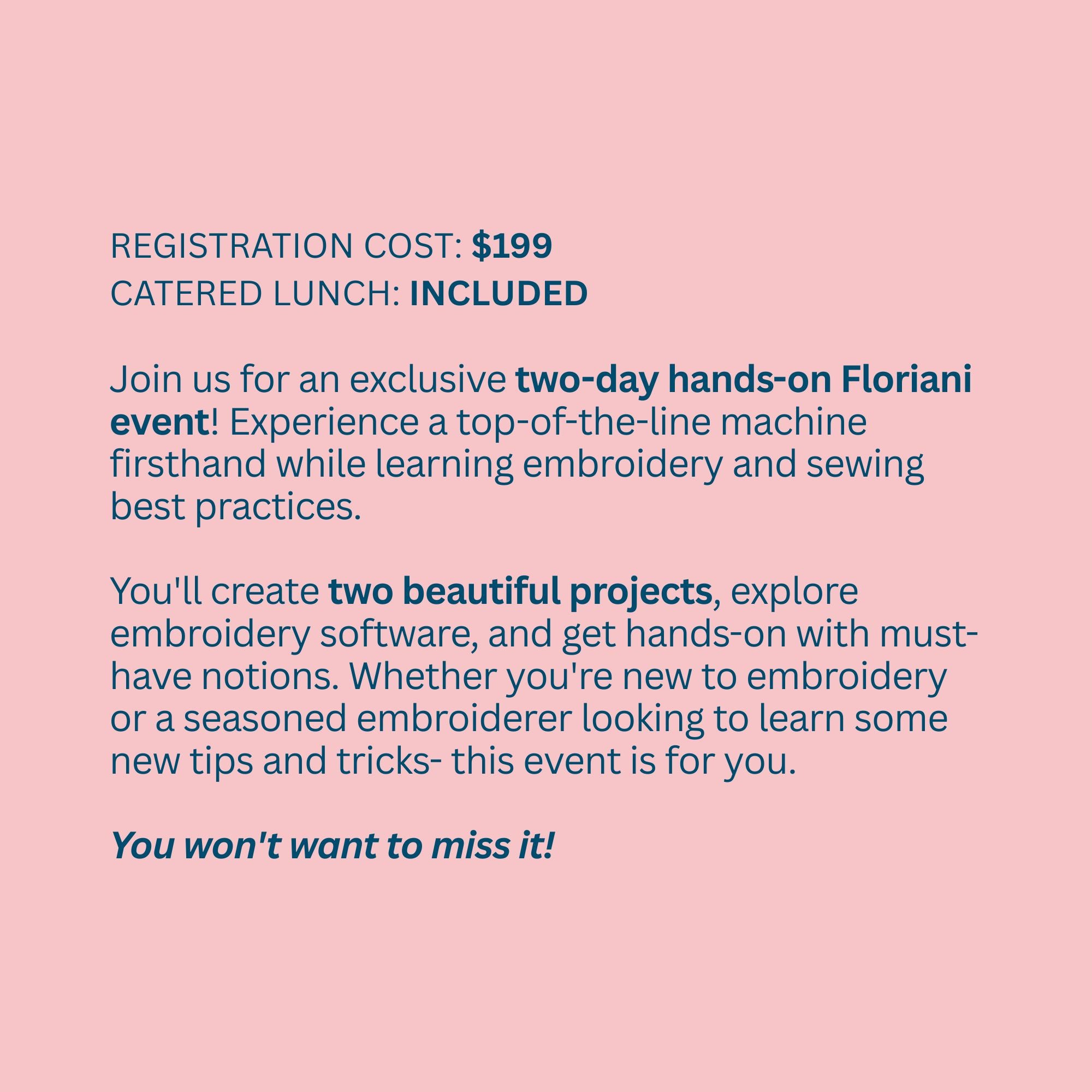 TAKE NOTE! with Floriani 6/26/26 and 6/27/26 9a - 4p