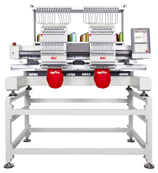 BAi THE VISION – 2 Head 15 Needle Commercial Embroidery Machine