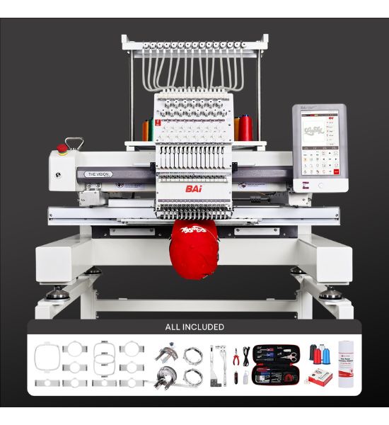 BAi THE VISION – 15 Needle Commercial Embroidery Machine