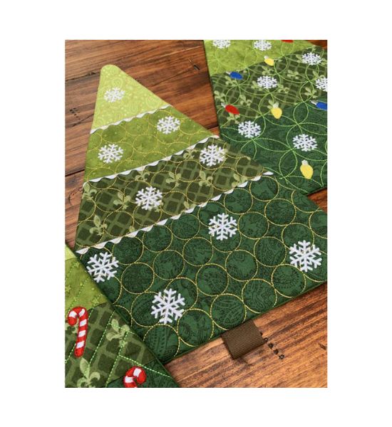 Tree Coaster Mug Rugs Etc Set USB Design
