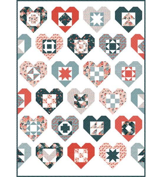 Vintage Charm Wholehearted Quilt Boxed Kit