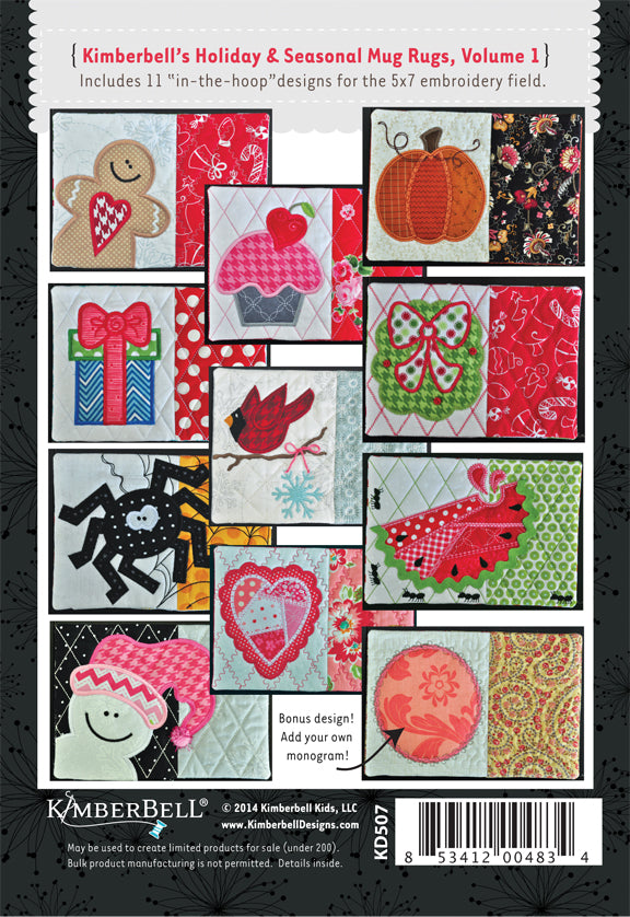 Holiday & Seasonal Mug Rugs, Vol. 1