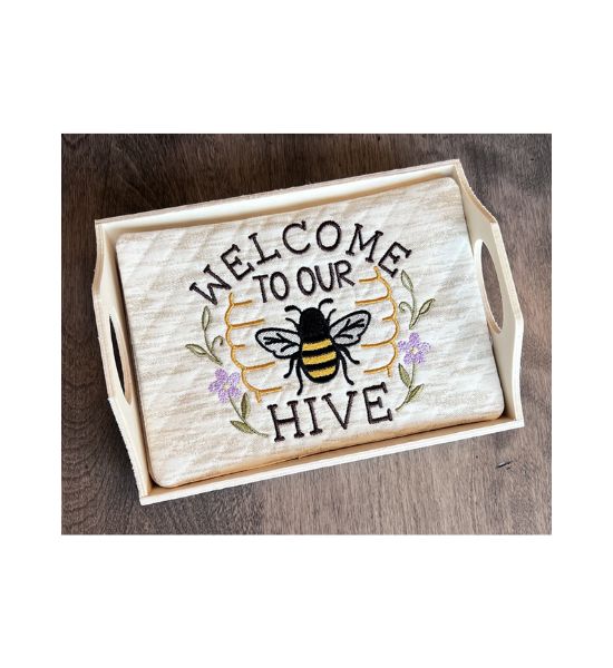 Welcome to Our Hive Mug Rug
